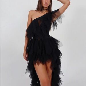 Black Tulle Dress Size Small